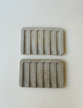 Ribbed Stone Soap Dish
